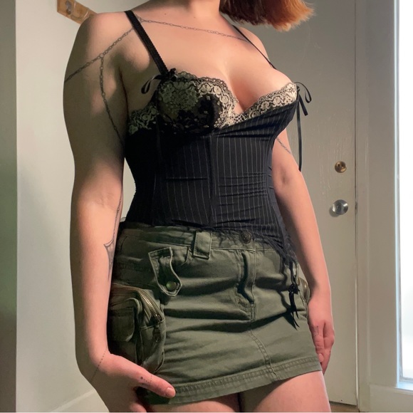 Rare Chantal thomass pinstripe sequin corset - Picture 1 of 5